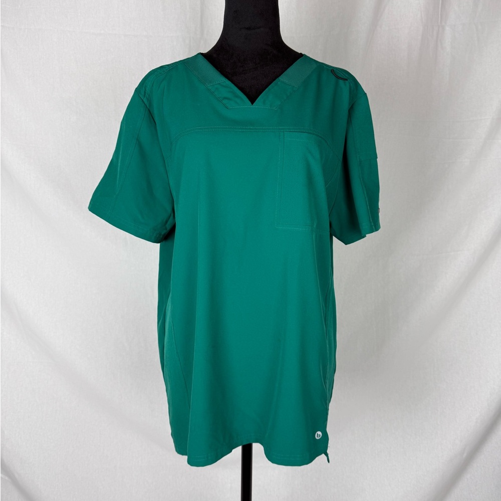 BARCO ONE Scrub Set Men’s Medium Green Performance Stretch Top & Jogger Pants